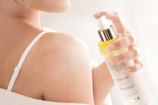 dalba white truffle body glow spray serum