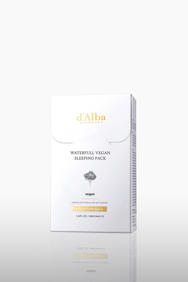 Mặt nạ ngủ thuần chay hộp 4ml*12 gói d'Alba Waterfull Vegan Sleeping Pack