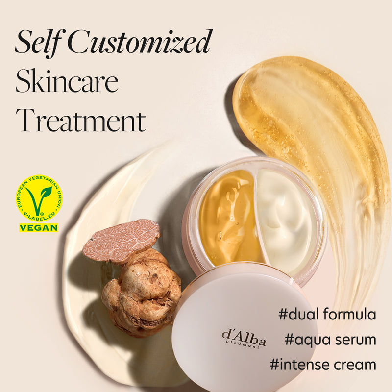Self Customized benefits of d'Alba White Truffle Double Serum & Cream